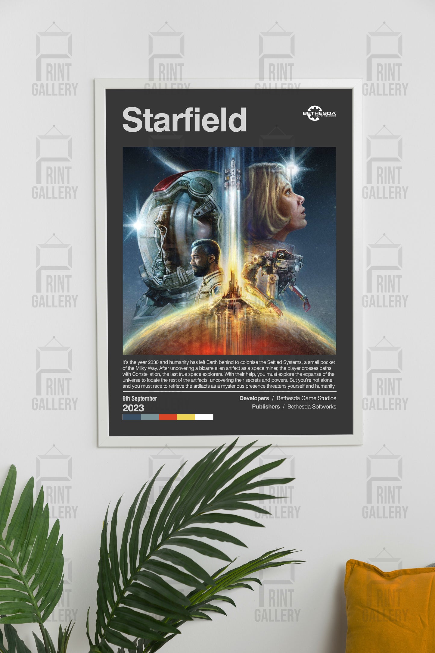 Starfield Constellation Video Game Poster & Digital Download