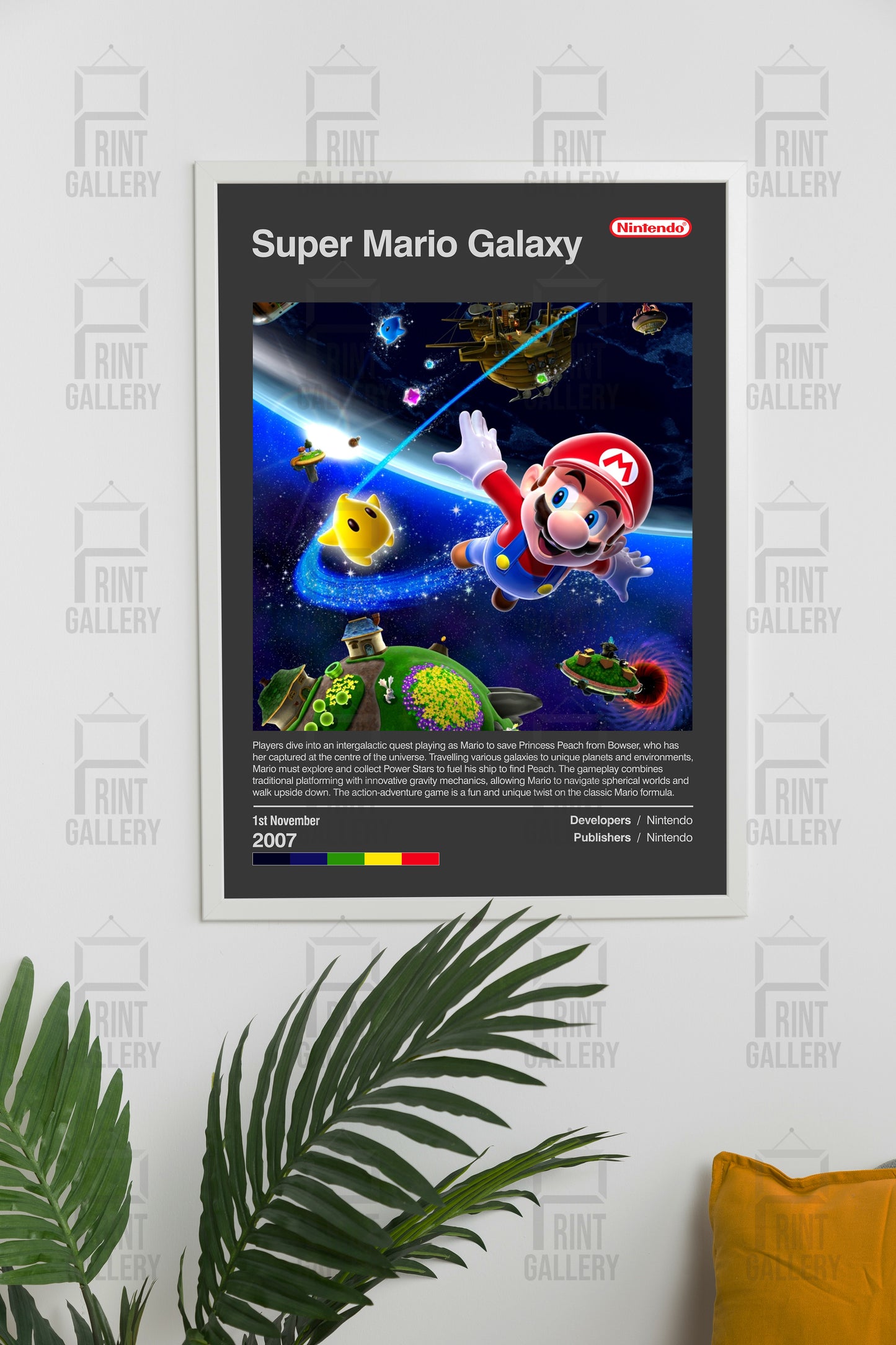 Super Mario Galaxy Video Game Poster & Digital Download