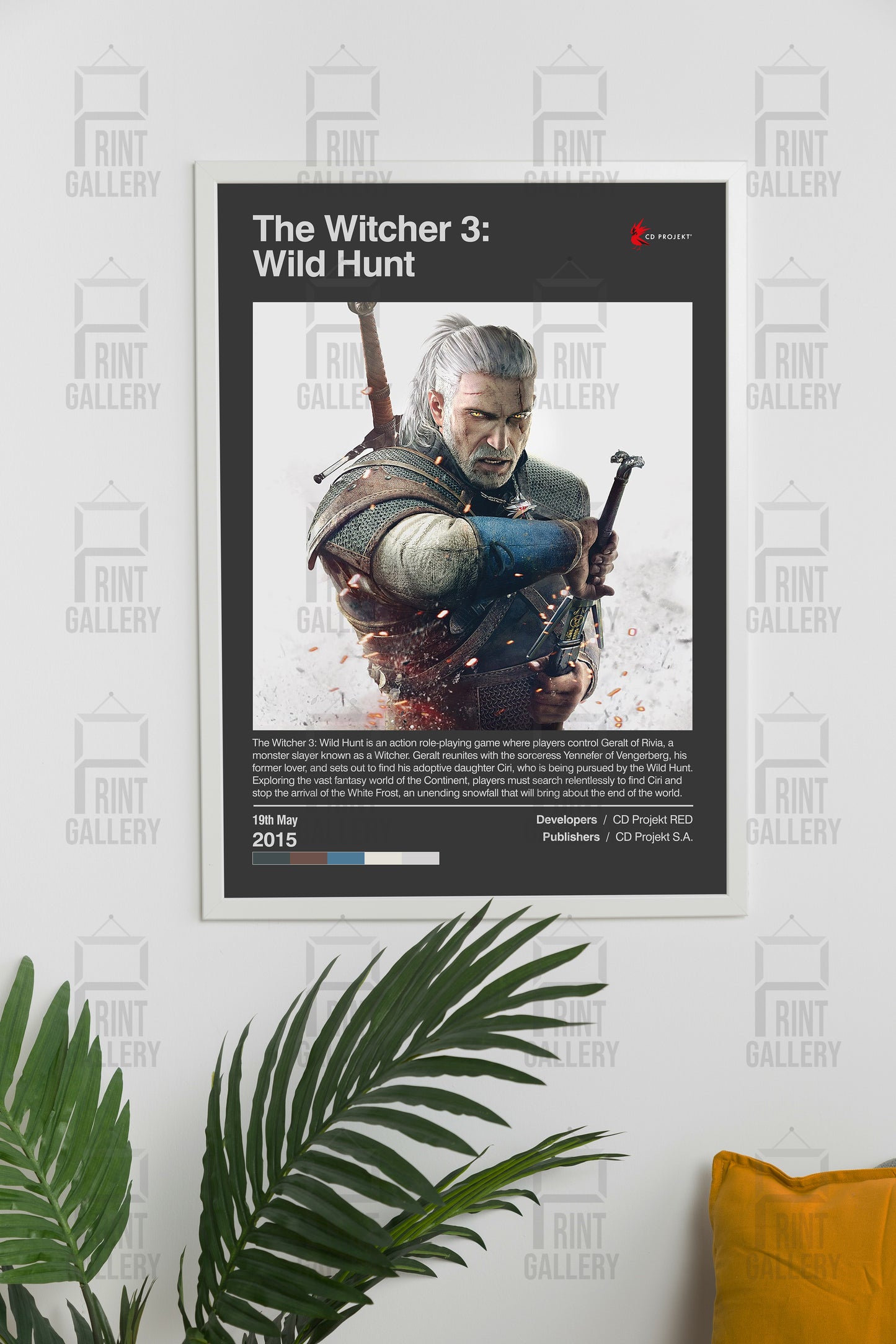 The Witcher 3 Wild Hunt Video Game Poster & Digital Download