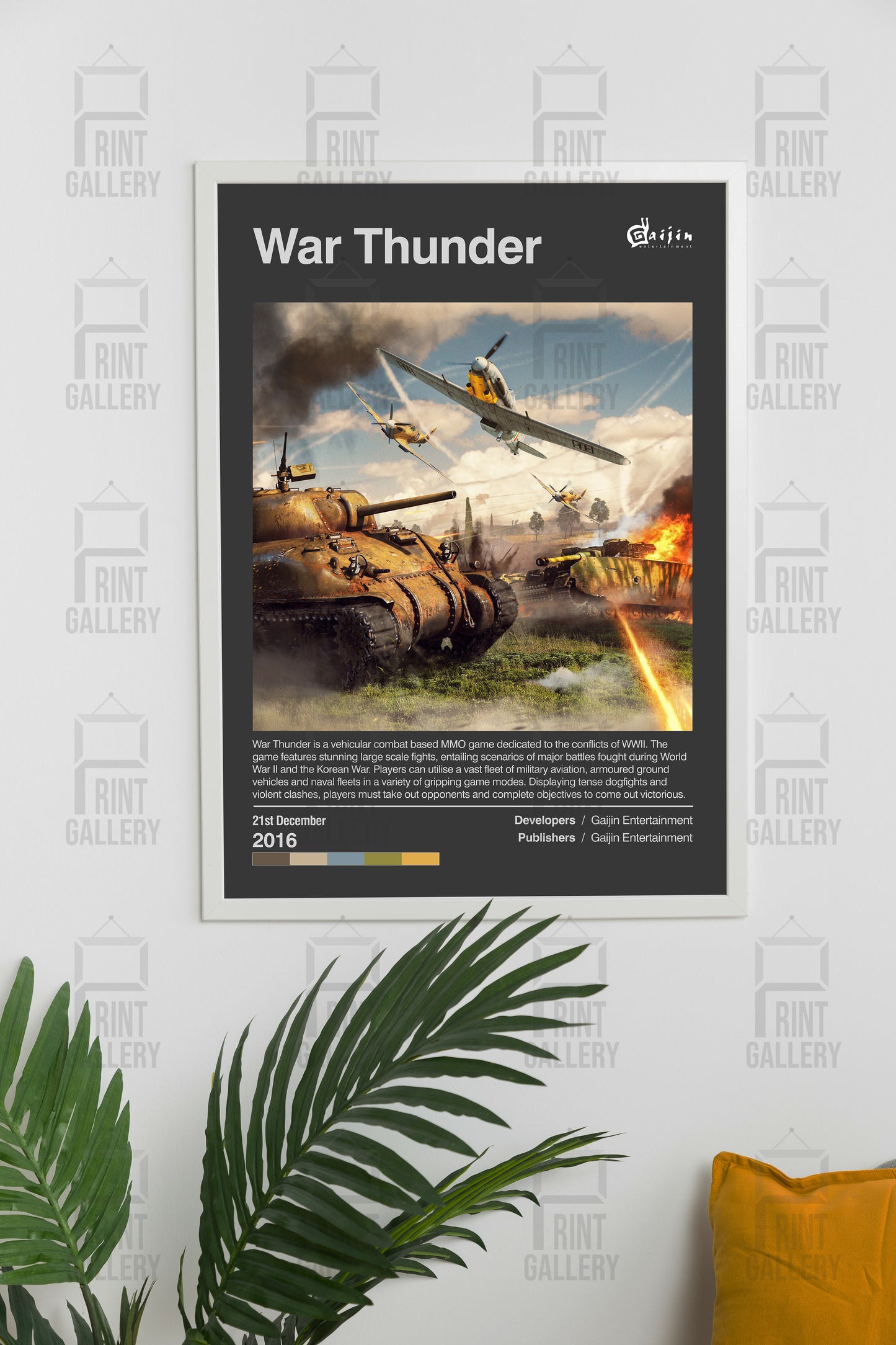 War Thunder Video Game Poster & Digital Download