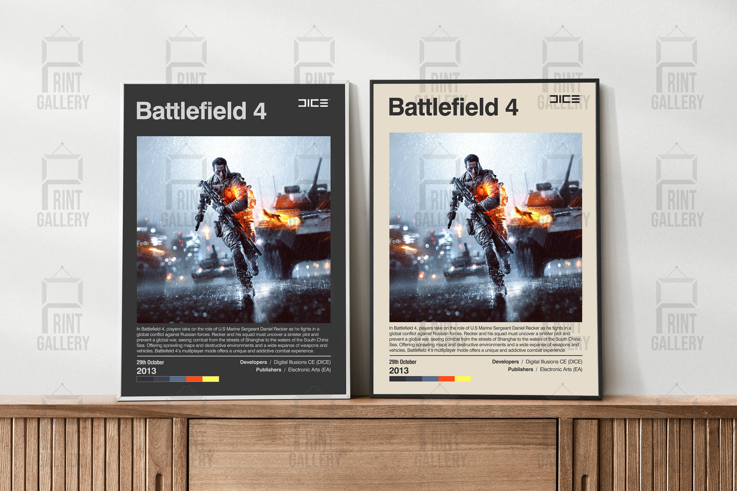 Battlefield 4 Video Game Poster & Digital Download