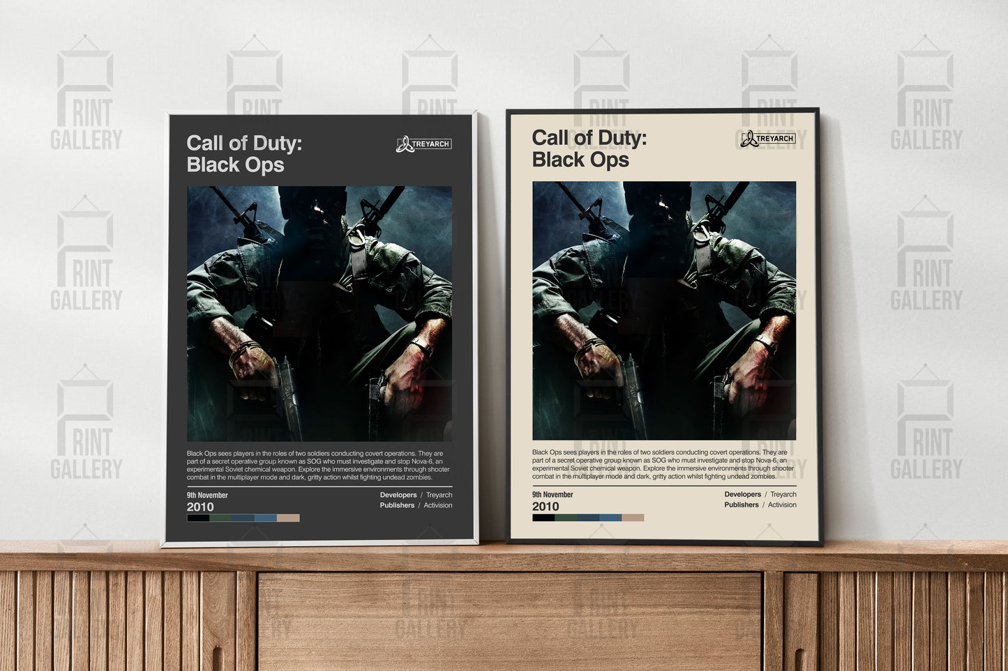 Call of Duty Black Ops Video Game Poster & Digital Download