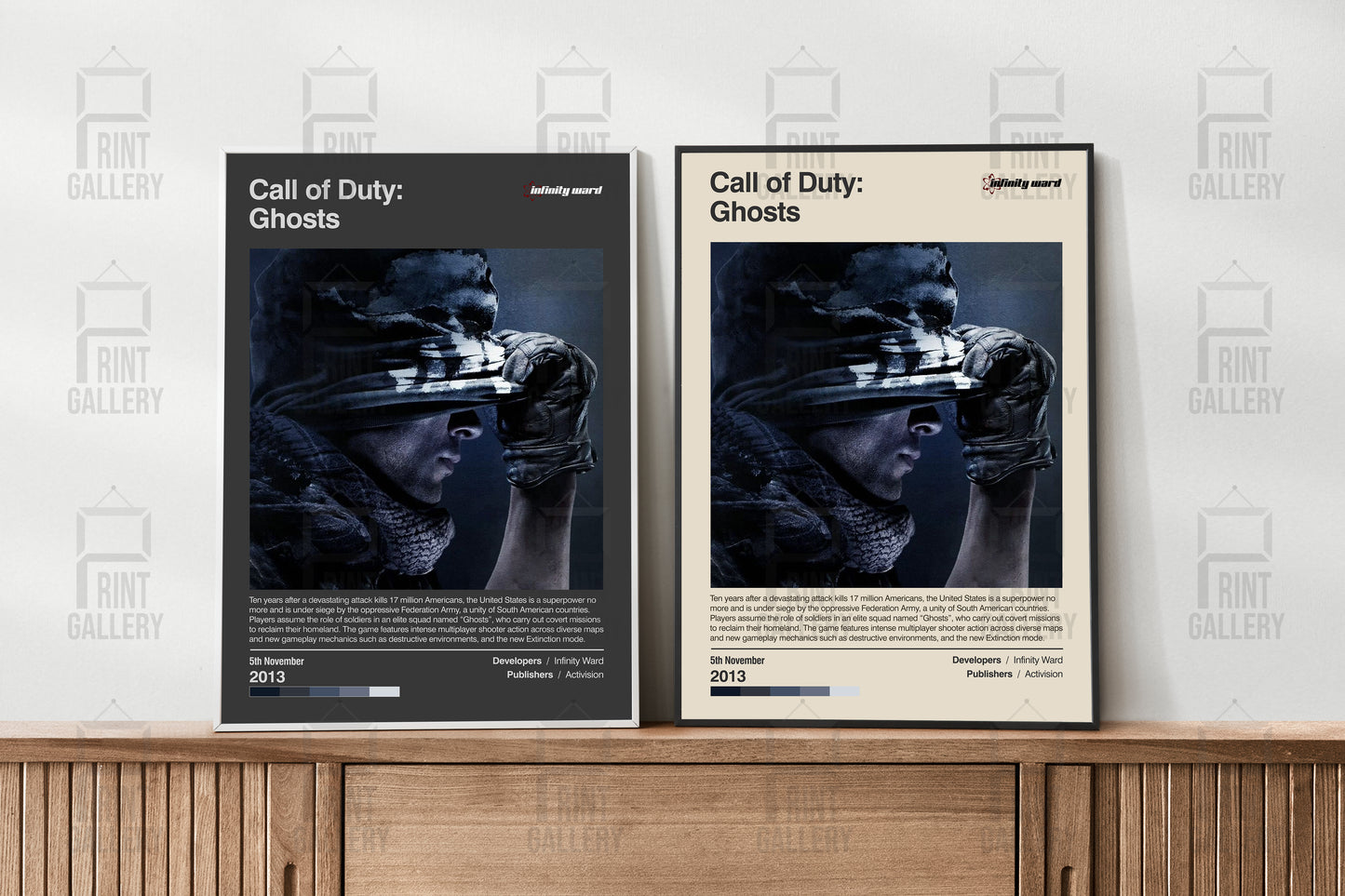 Call of Duty Ghosts Video Game Poster & Digital Download