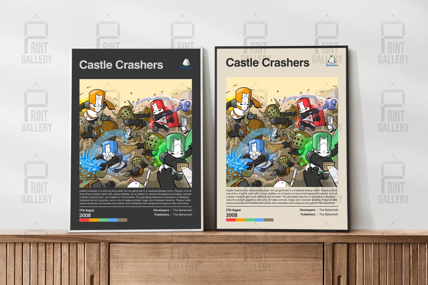 Castle Crashers Video Game Poster & Digital Download