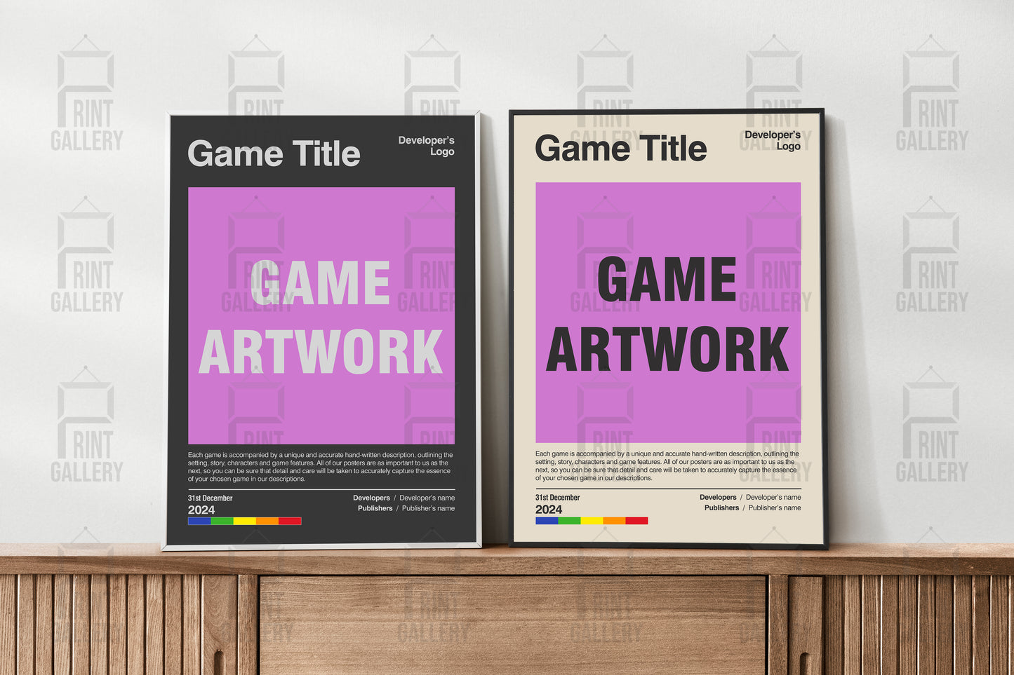 Personalised Custom Video Game Poster & Digital Download