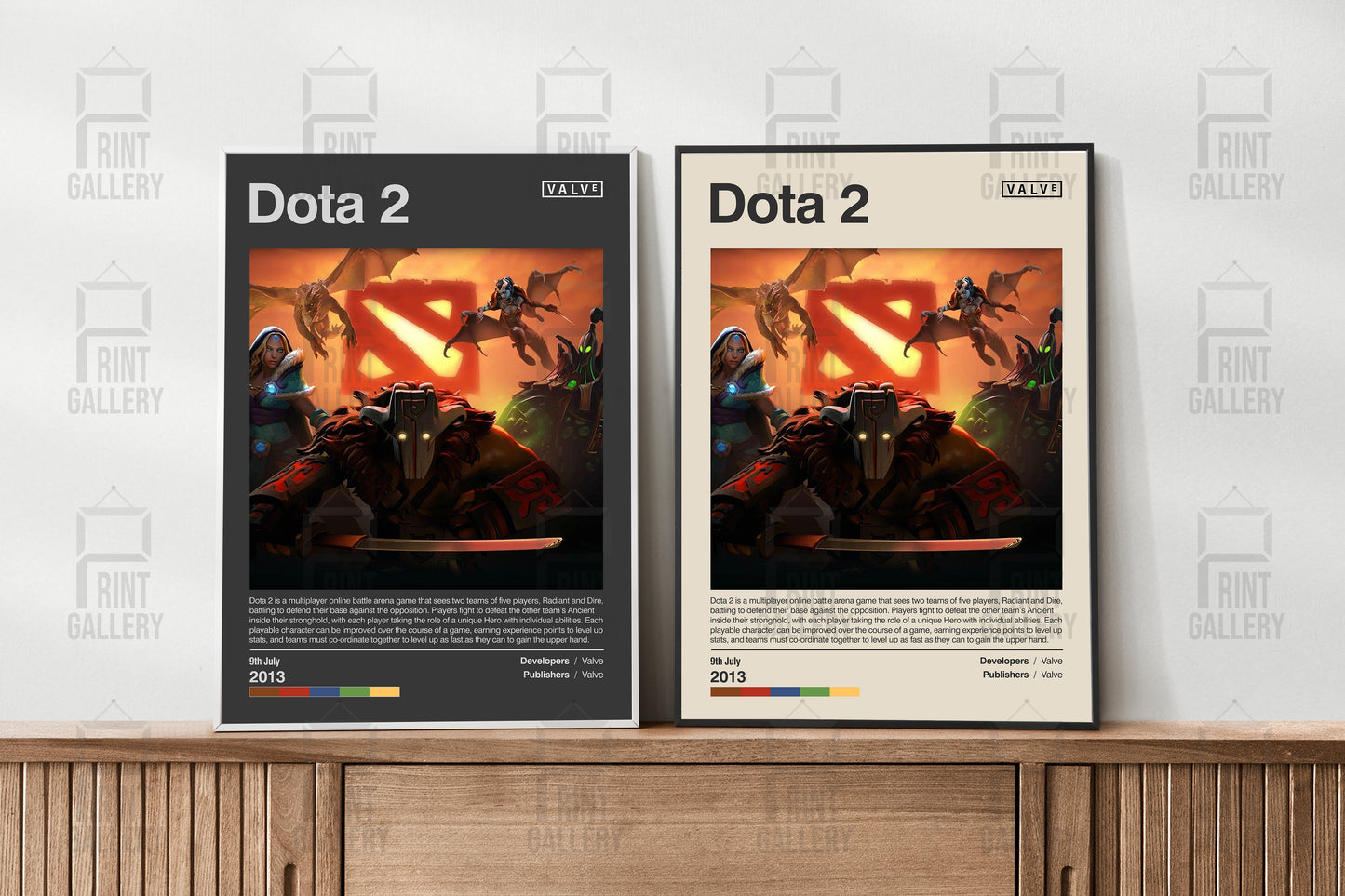 Dota 2 Video Game Poster & Digital Download