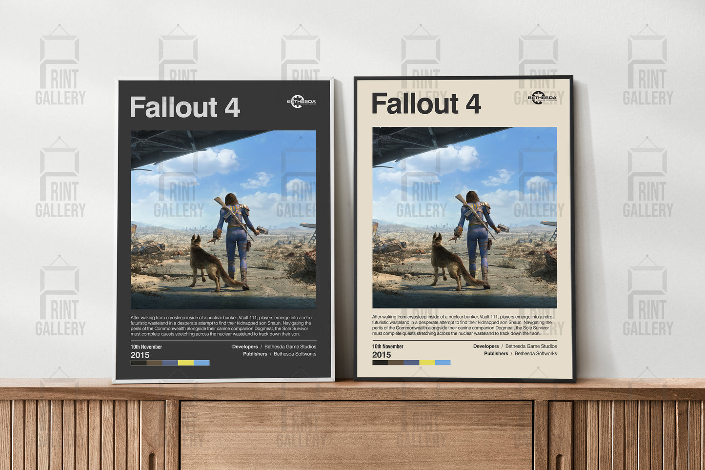 Fallout 4 Video Game Poster & Digital Download