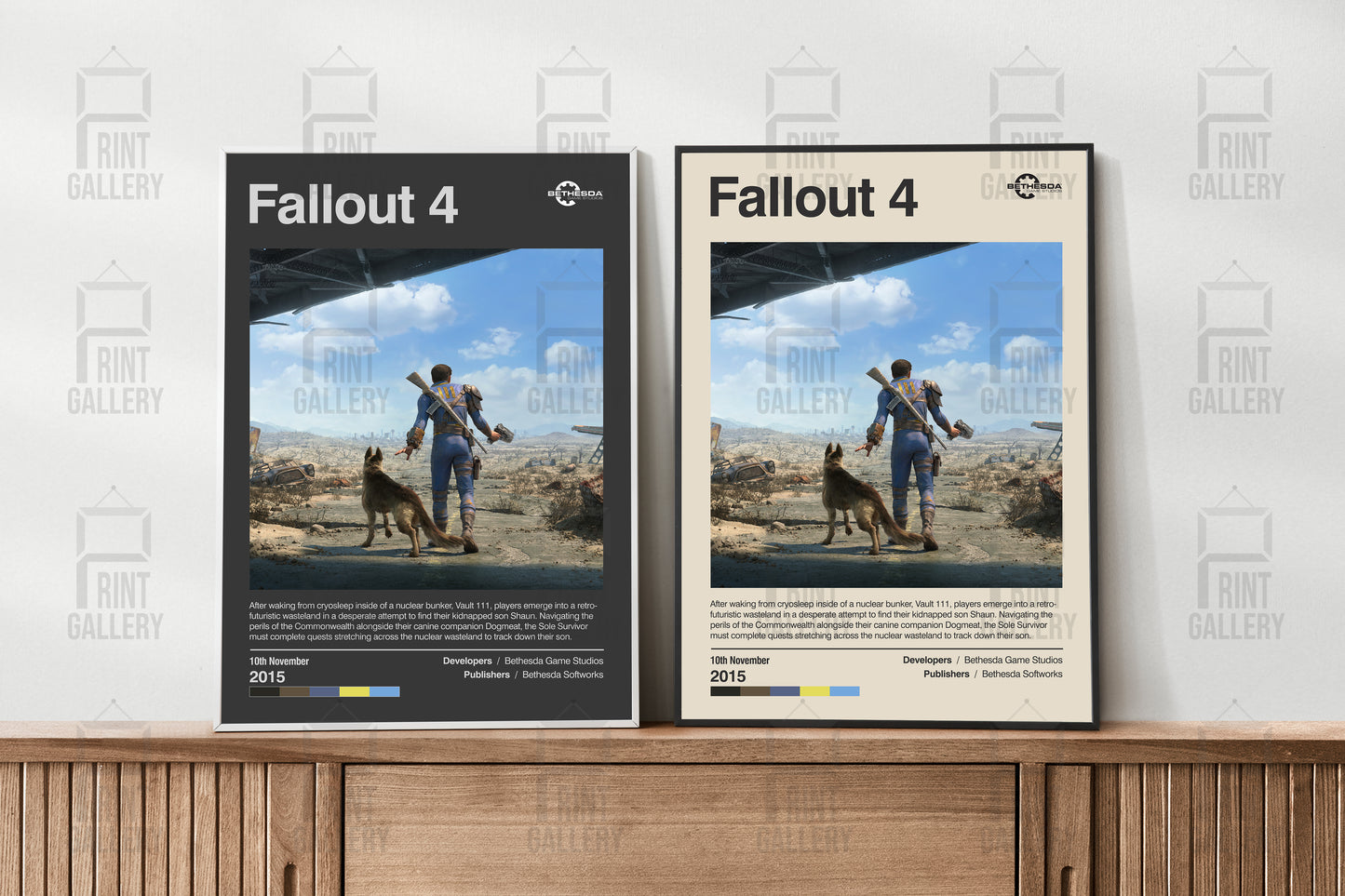 Fallout 4 Video Game Poster & Digital Download