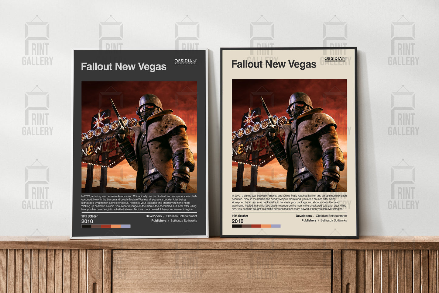 Fallout New Vegas Video Game Poster & Digital Download