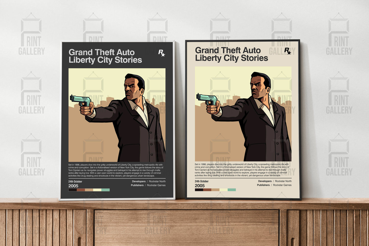 Grand Theft Auto Liberty City Stories Video Game Poster & Digital Download