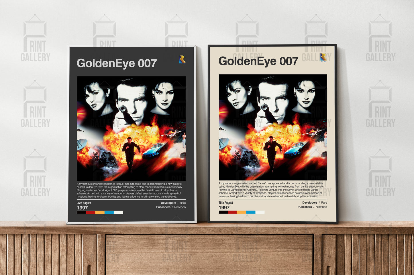 GoldenEye 007 Video Game Poster & Digital Download