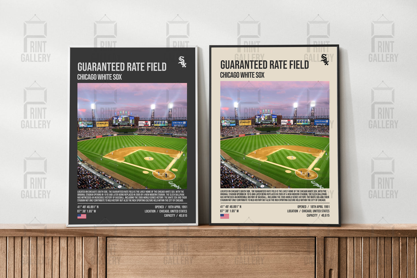 Chicago White Sox Guaranteed Rate Field MLB Stadium Poster & Digital Download
