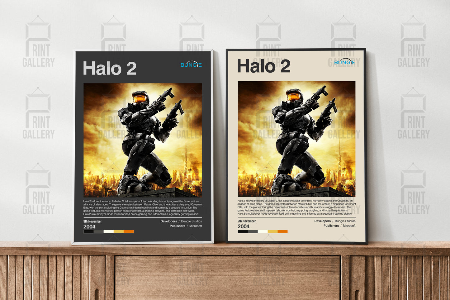 Halo 2 Video Game Poster & Digital Download