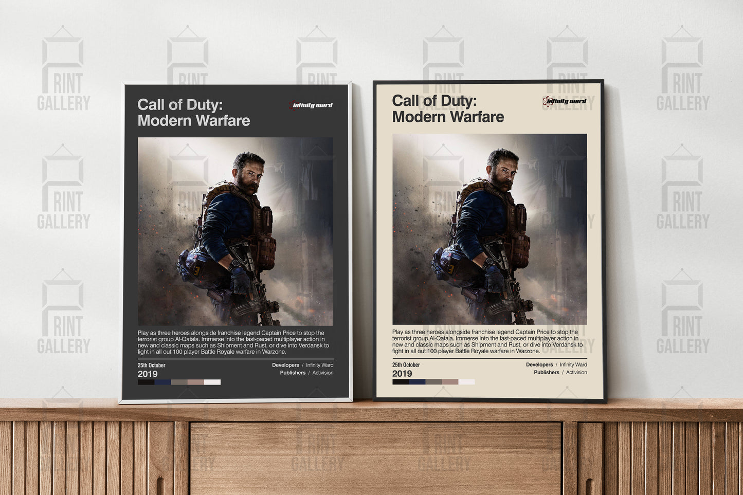 Call of Duty Modern Warfare 2019 Video Game Poster & Digital Download