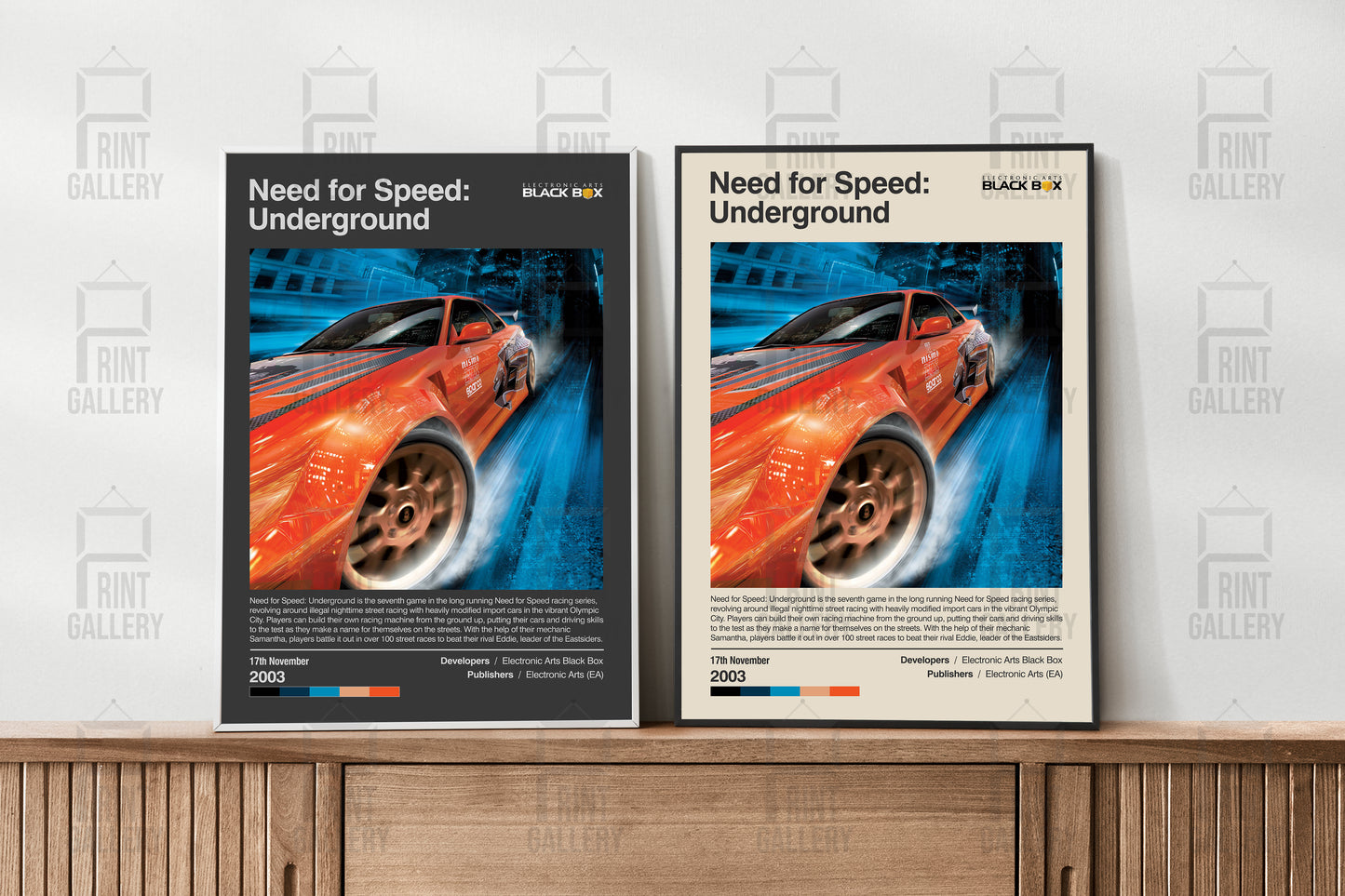 Need For Speed Underground Video Game Poster & Digital Download