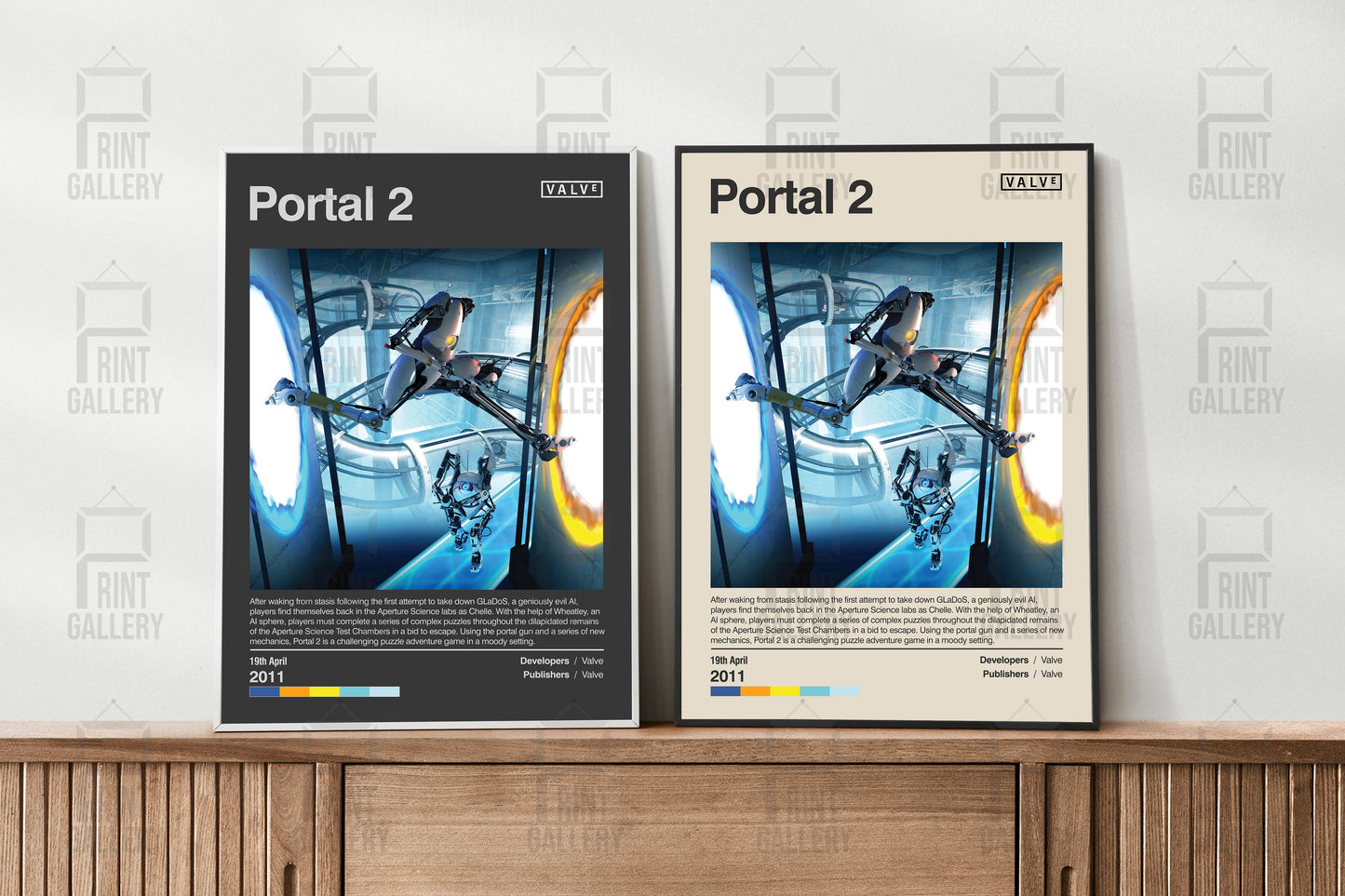 Portal 2 Video Game Poster & Digital Download