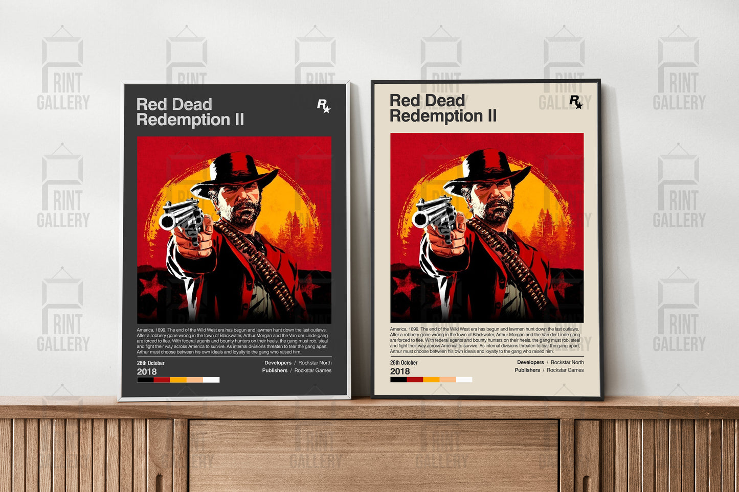 Red Dead Redemption II Arthur Morgan Video Game Poster & Digital Download