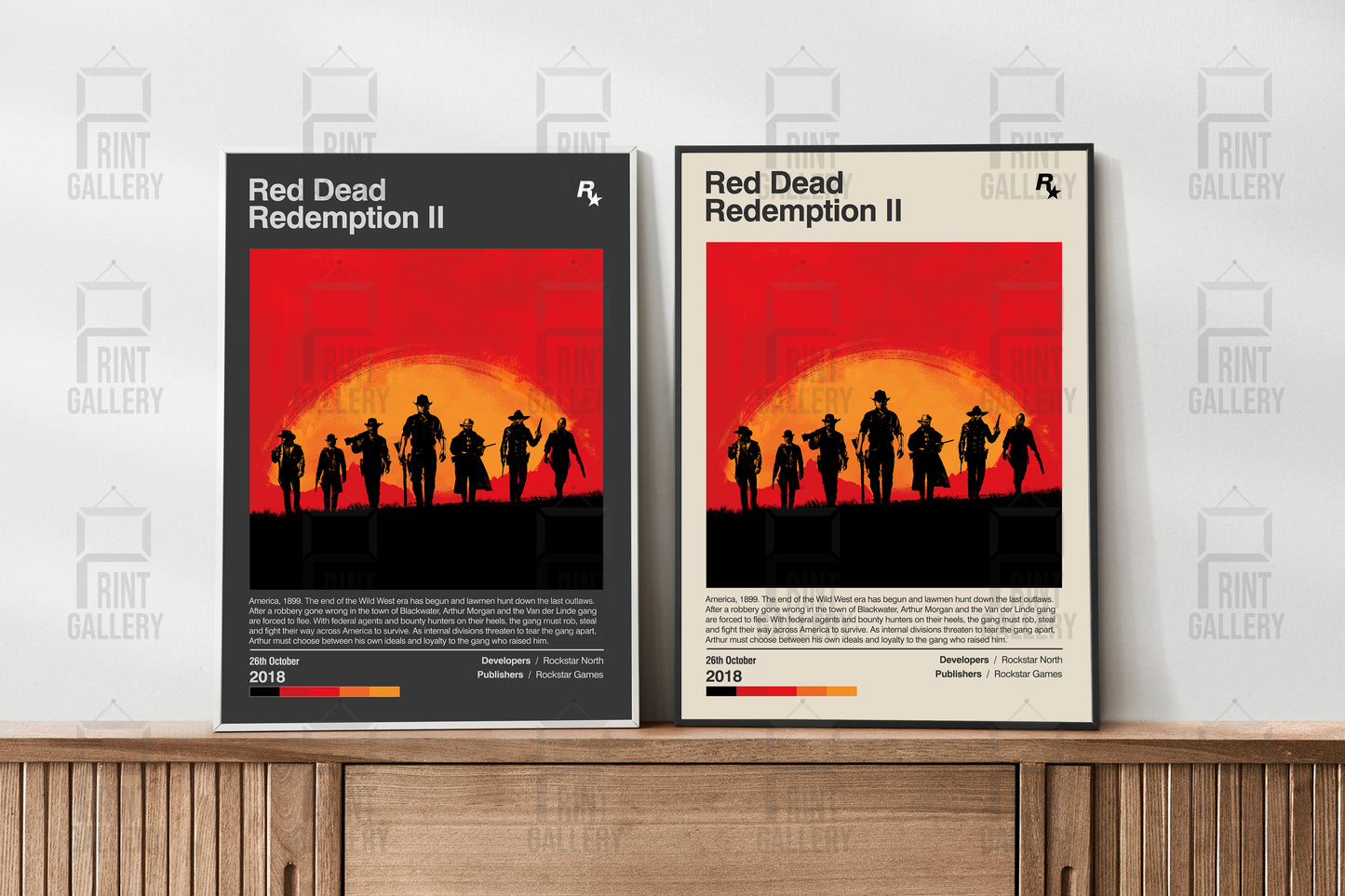 Red Dead Redemption II Video Game Poster & Digital Download