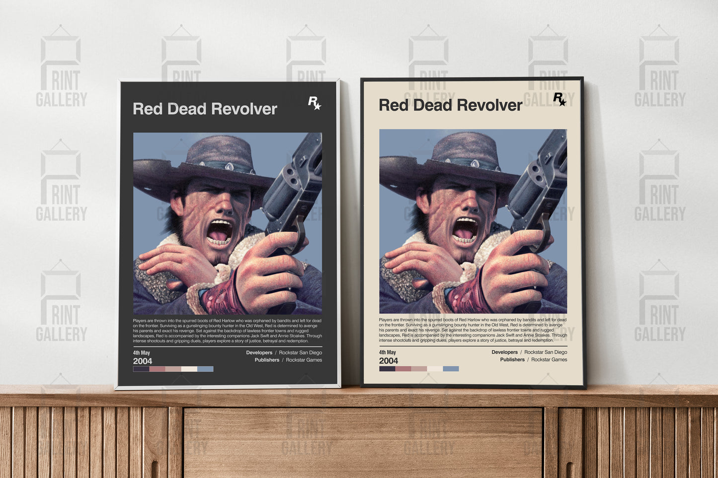 Red Dead Revolver Video Game Poster & Digital Download