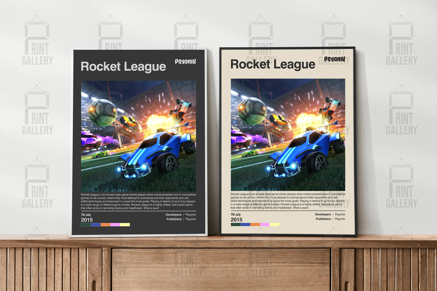 Rocket league Video Game Poster & Digital Download