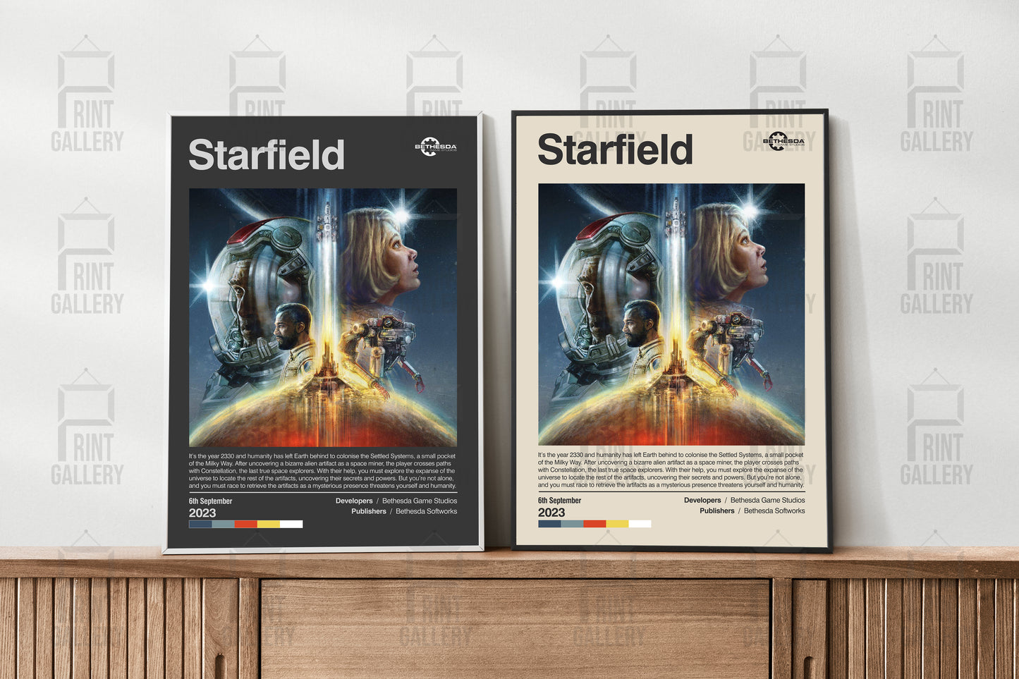 Starfield Constellation Video Game Poster & Digital Download