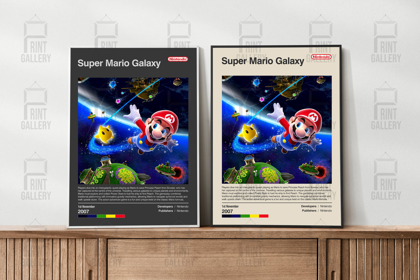 Super Mario Galaxy Video Game Poster & Digital Download