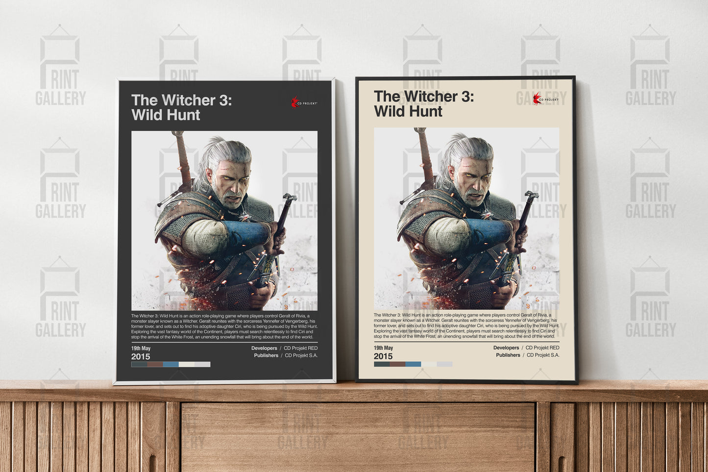 The Witcher 3 Wild Hunt Video Game Poster & Digital Download