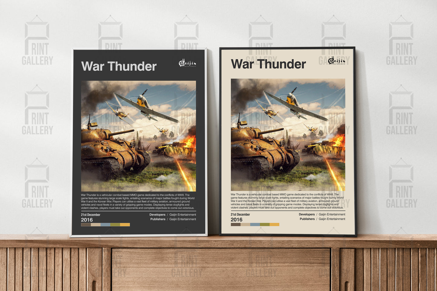 War Thunder Video Game Poster & Digital Download