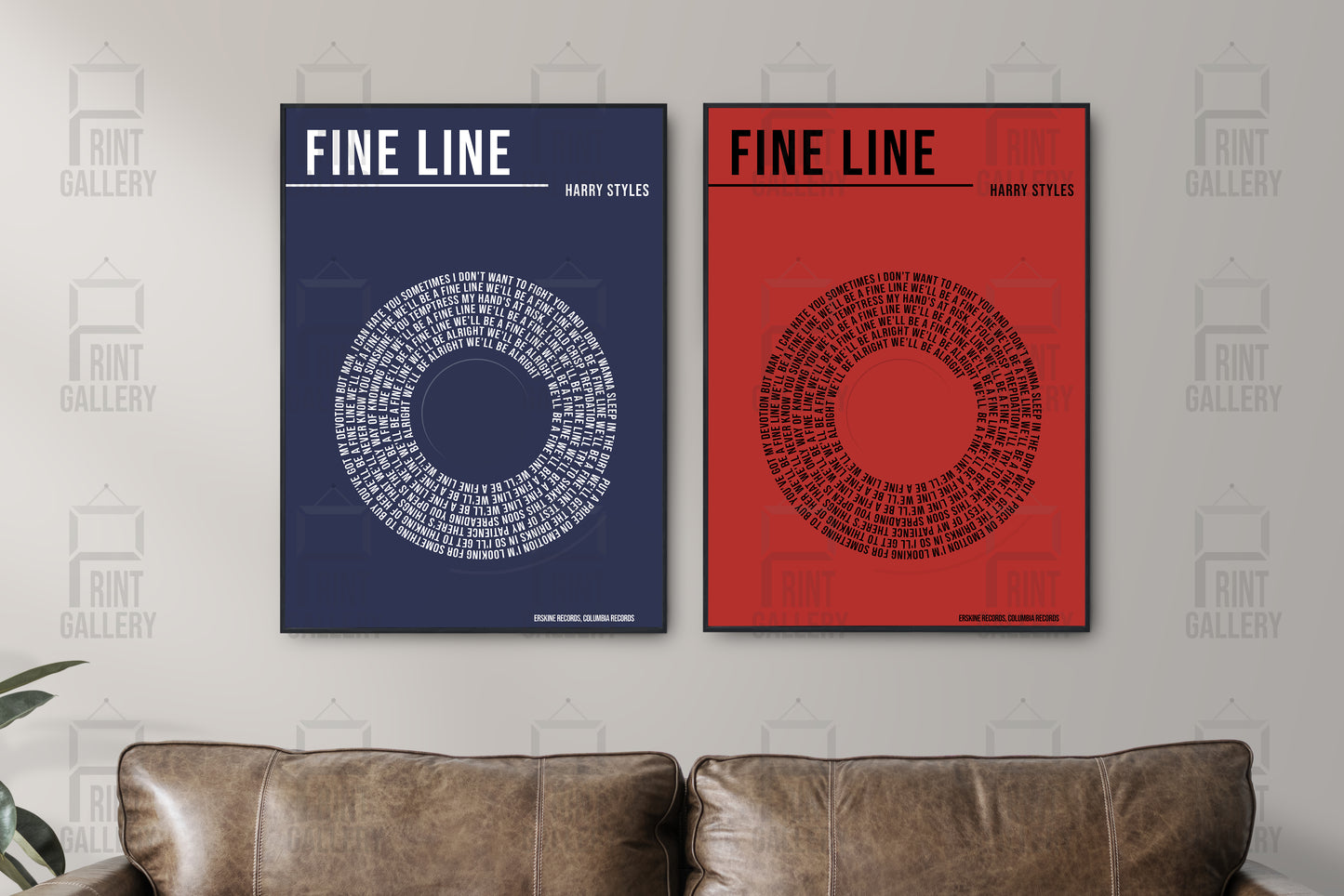 Fine Line- Harry Styles Vinyl Lyric Poster