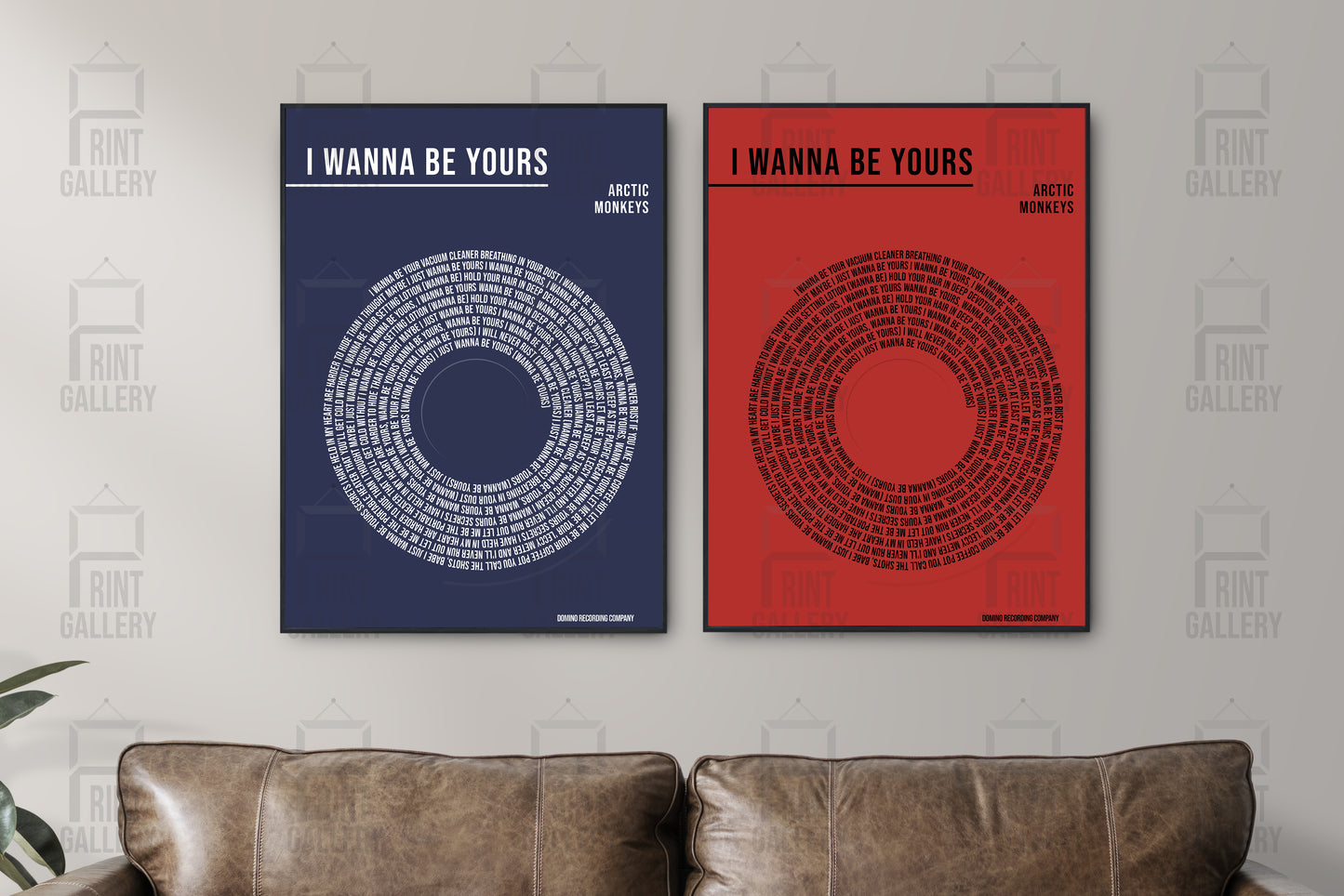 I Wanna Be Yours- Arctic Monkeys Vinyl Lyric Poster