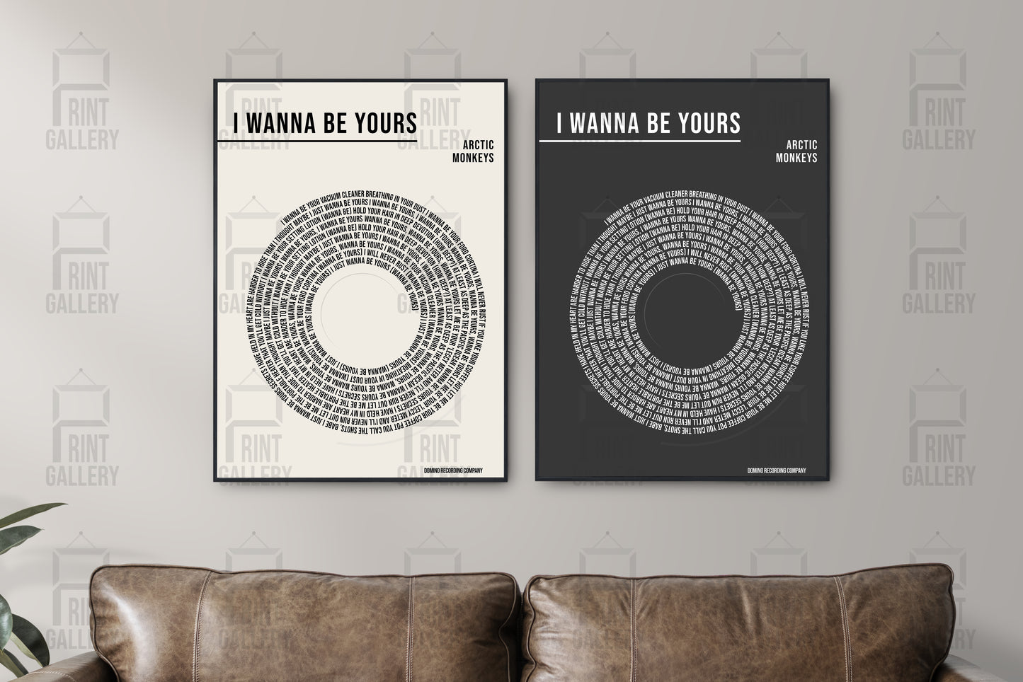 I Wanna Be Yours- Arctic Monkeys Vinyl Lyric Poster
