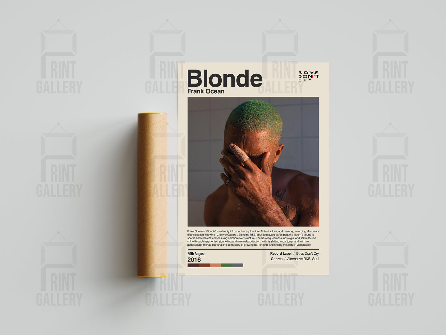 Blonde- Frank Ocean Album Poster