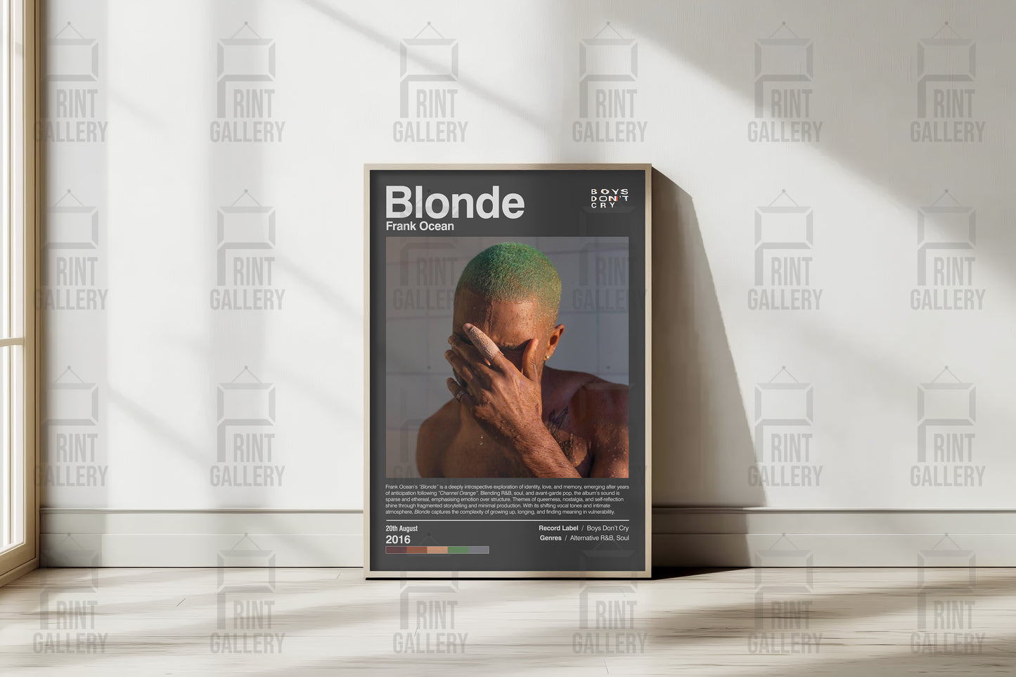 Blonde- Frank Ocean Album Poster