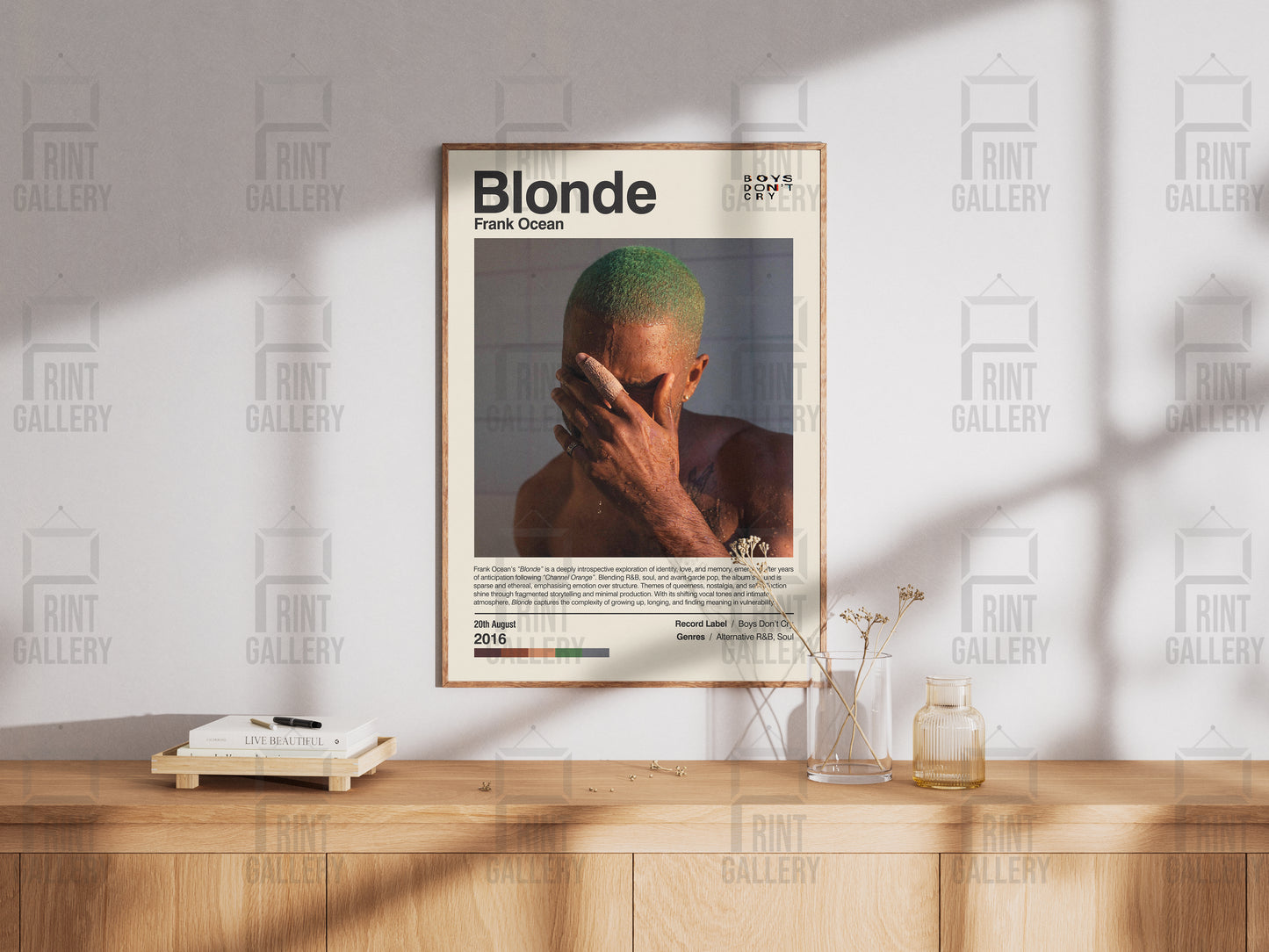 Blonde- Frank Ocean Album Poster