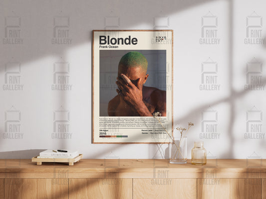 Blonde- Frank Ocean Album Poster