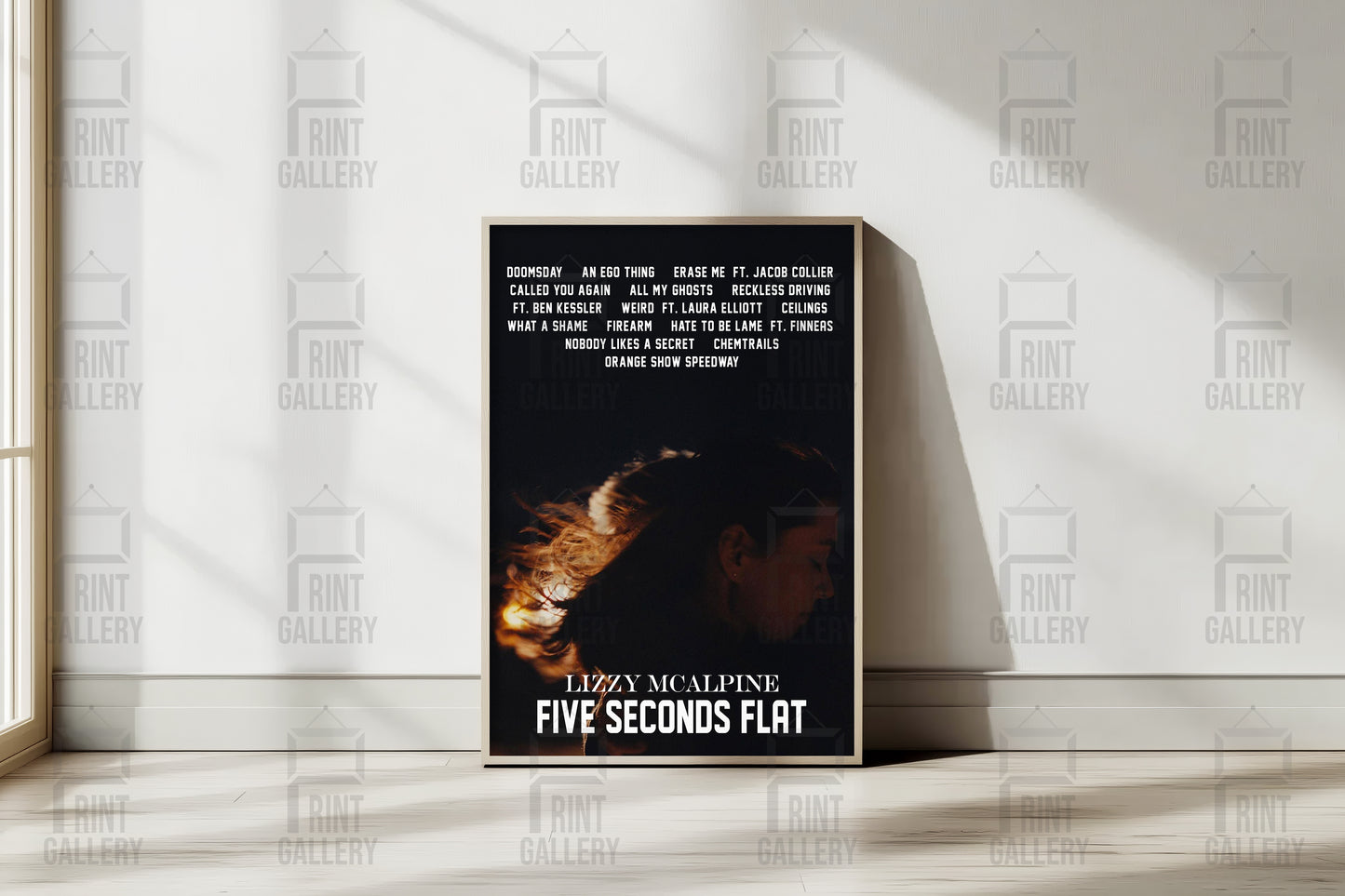 Five Seconds Flat- Lizzy McAlpine Album Poster