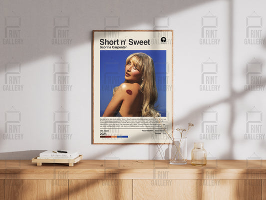 Short n' Sweet- Sabrina Carpenter Album Poster