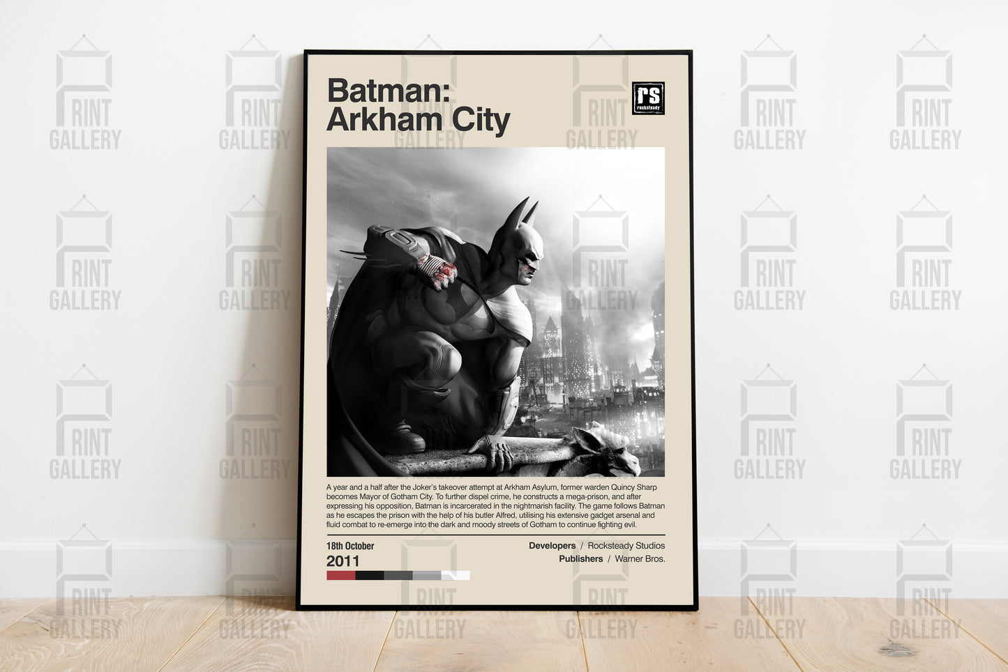 Batman Arkham City Video Game Poster & Digital Download