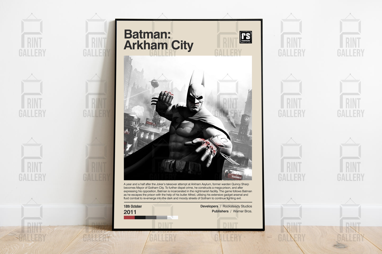 Batman Arkham City Video Game Poster & Digital Download