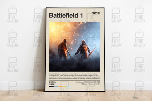 Battlefield 1 Video Game Poster & Digital Download