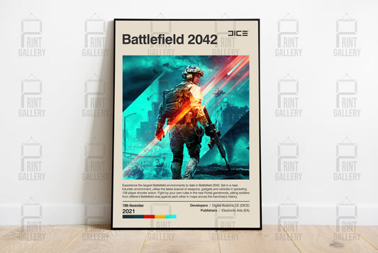 Battlefield 2042 Video Game Poster & Digital Download