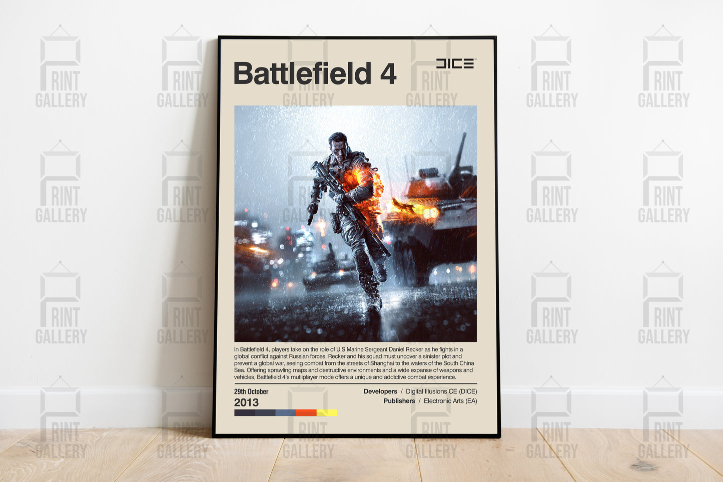 Battlefield 4 Video Game Poster & Digital Download