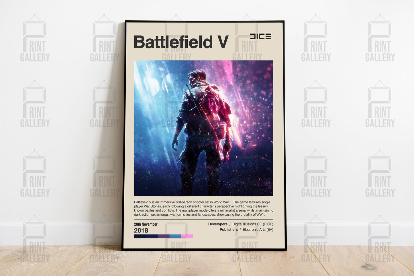 Battlefield V Deluxe Edition Video Game Poster & Digital Download