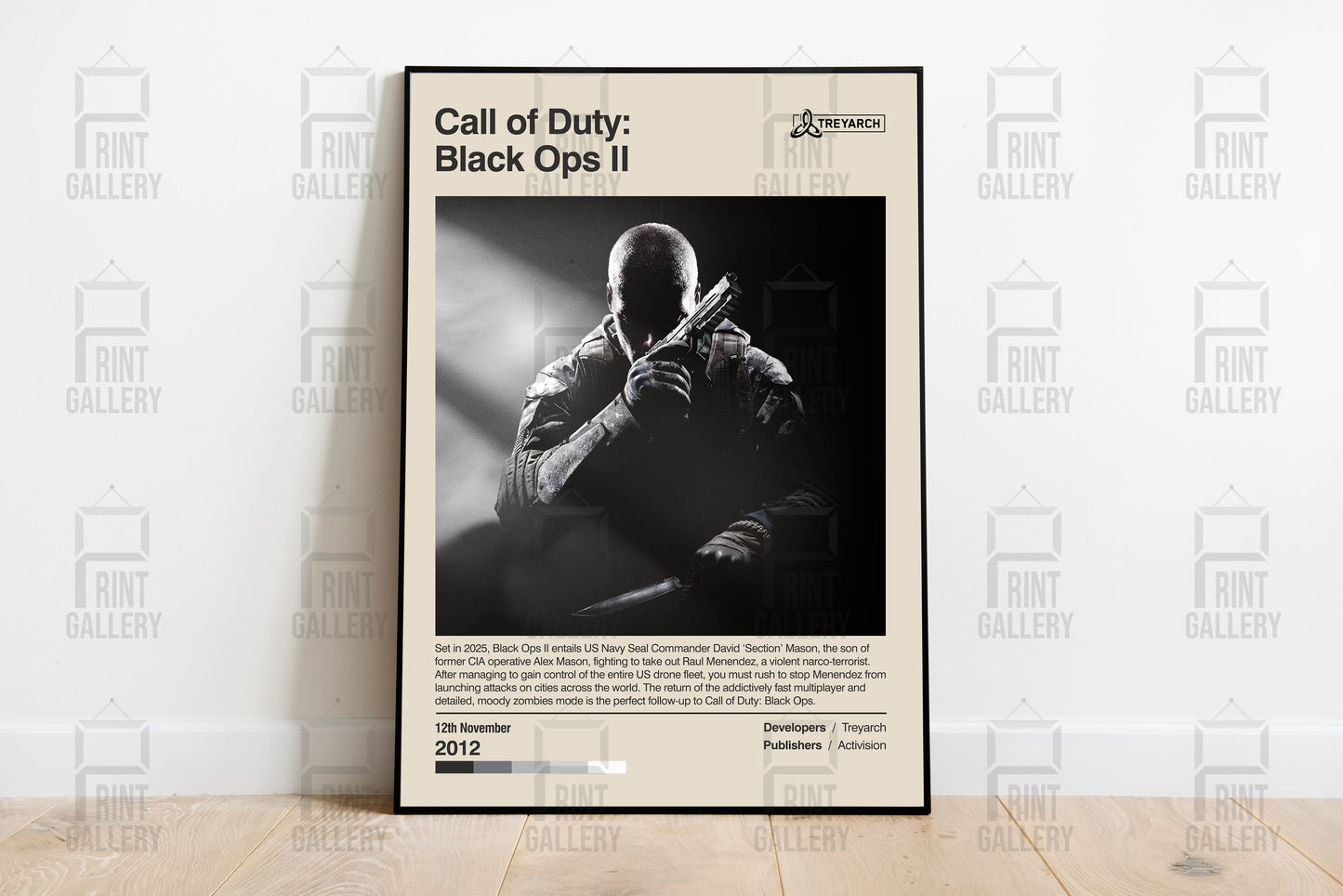 Call of Duty Black Ops II Video Game Poster & Digital Download