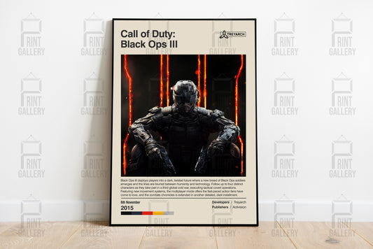 Call of Duty Black Ops III Video Game Poster & Digital Download