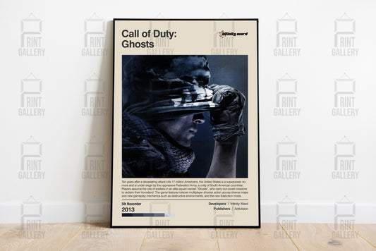 Call of Duty Ghosts Video Game Poster & Digital Download