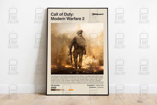 Call of Duty Modern Warfare 2 Video Game Poster & Digital Download