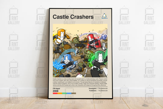 Castle Crashers Video Game Poster & Digital Download