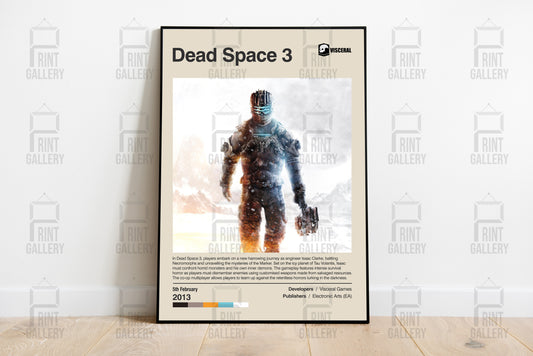 Dead Space 3 Video Game Poster & Digital Download