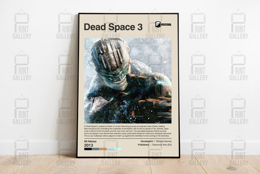 Dead Space 3 Video Game Poster & Digital Download